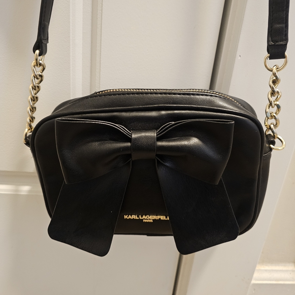 Karl LAGERFELD Paris Black Crossbody Bag
